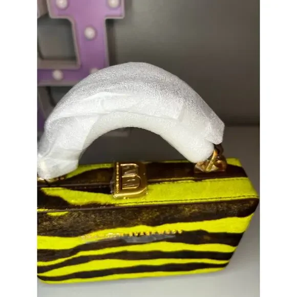 Brandon Blackwood Slim Trunk in Green Zebra Ponyhair with Brass Hardware - Picture 5 of 8